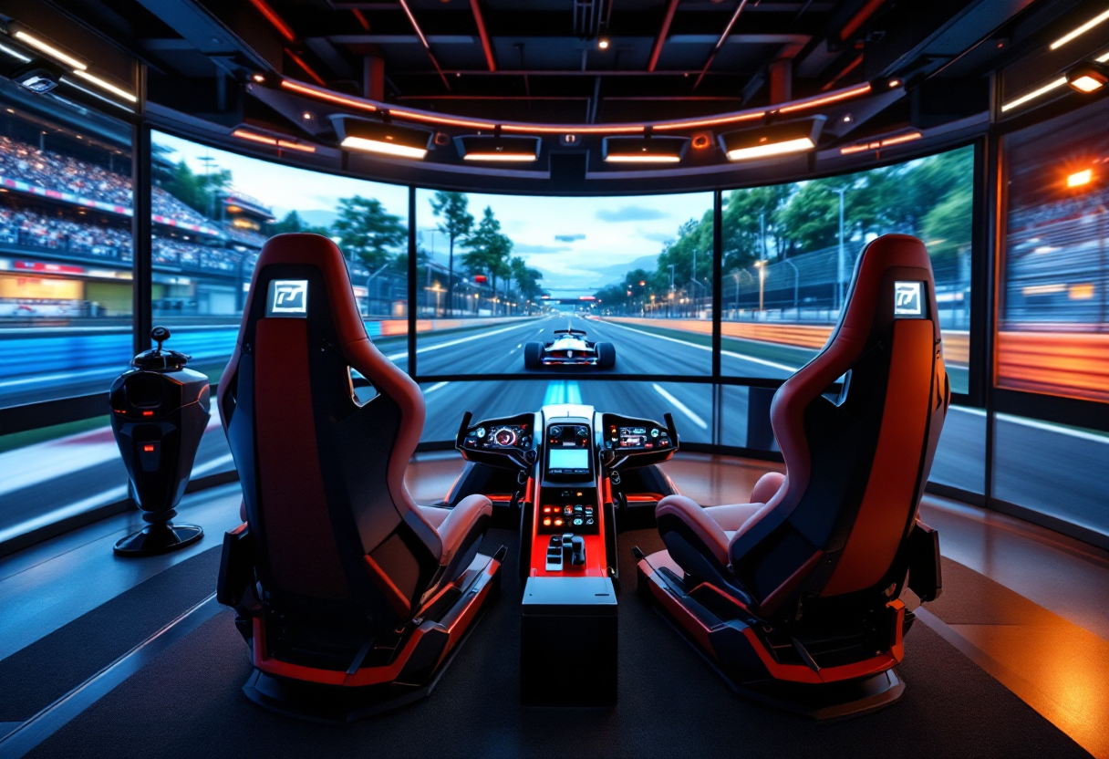 Sim racing cockpit setup for enhanced gaming experience