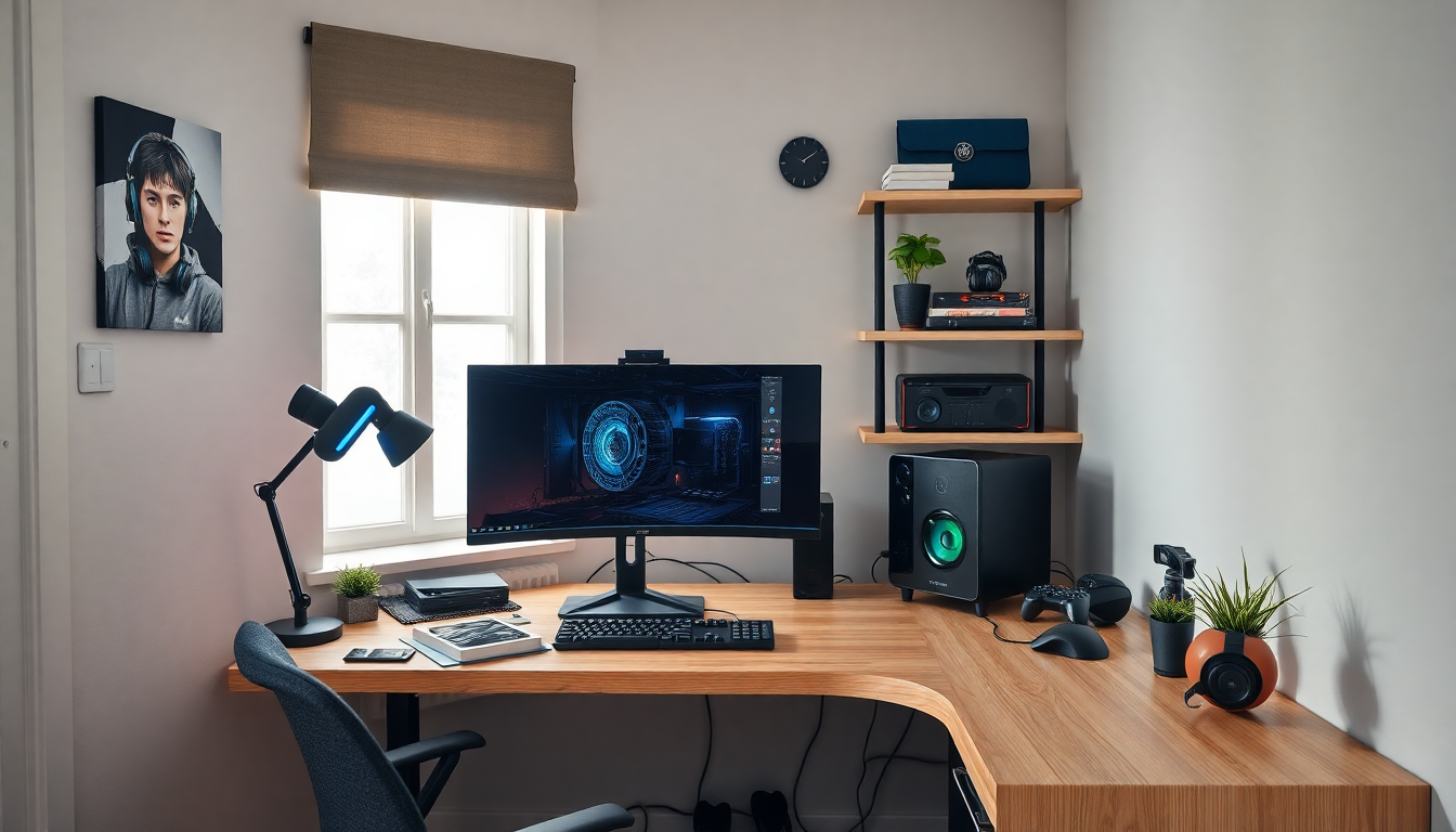 creative desk layouts for your gaming bedroom 1748658441