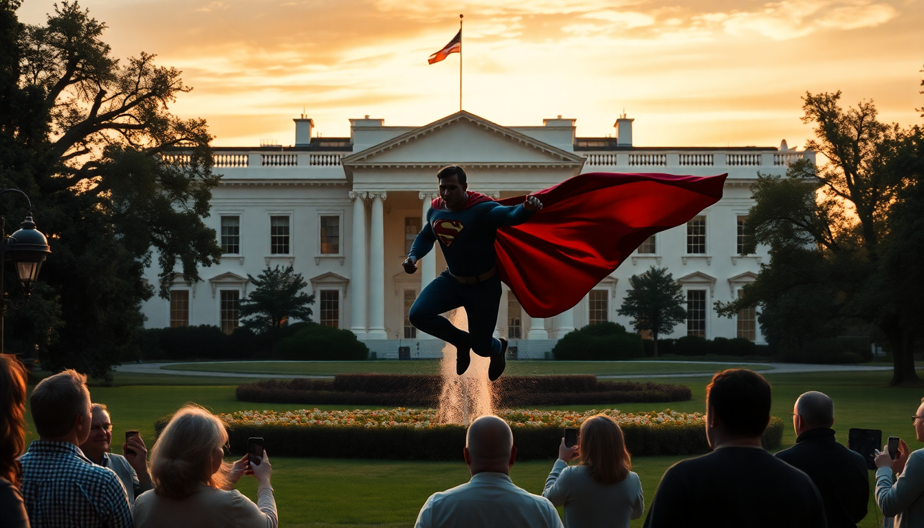 trump likened to superman in unusual white house message 1752261338