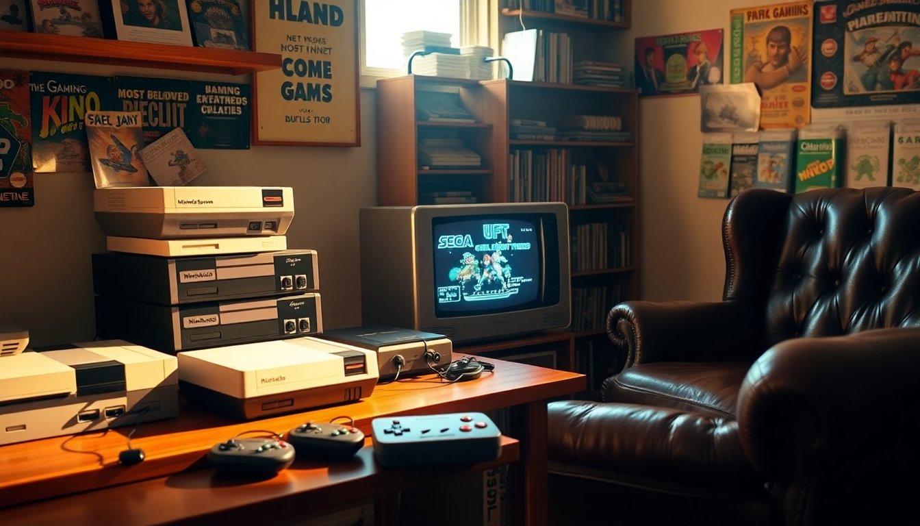 a nostalgic journey through classic retro gaming consoles relive the golden age of gaming python 1758795702