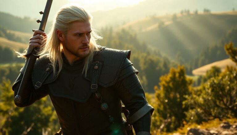 first look at liam hemsworth as geralt in witcher season four python 1757885093