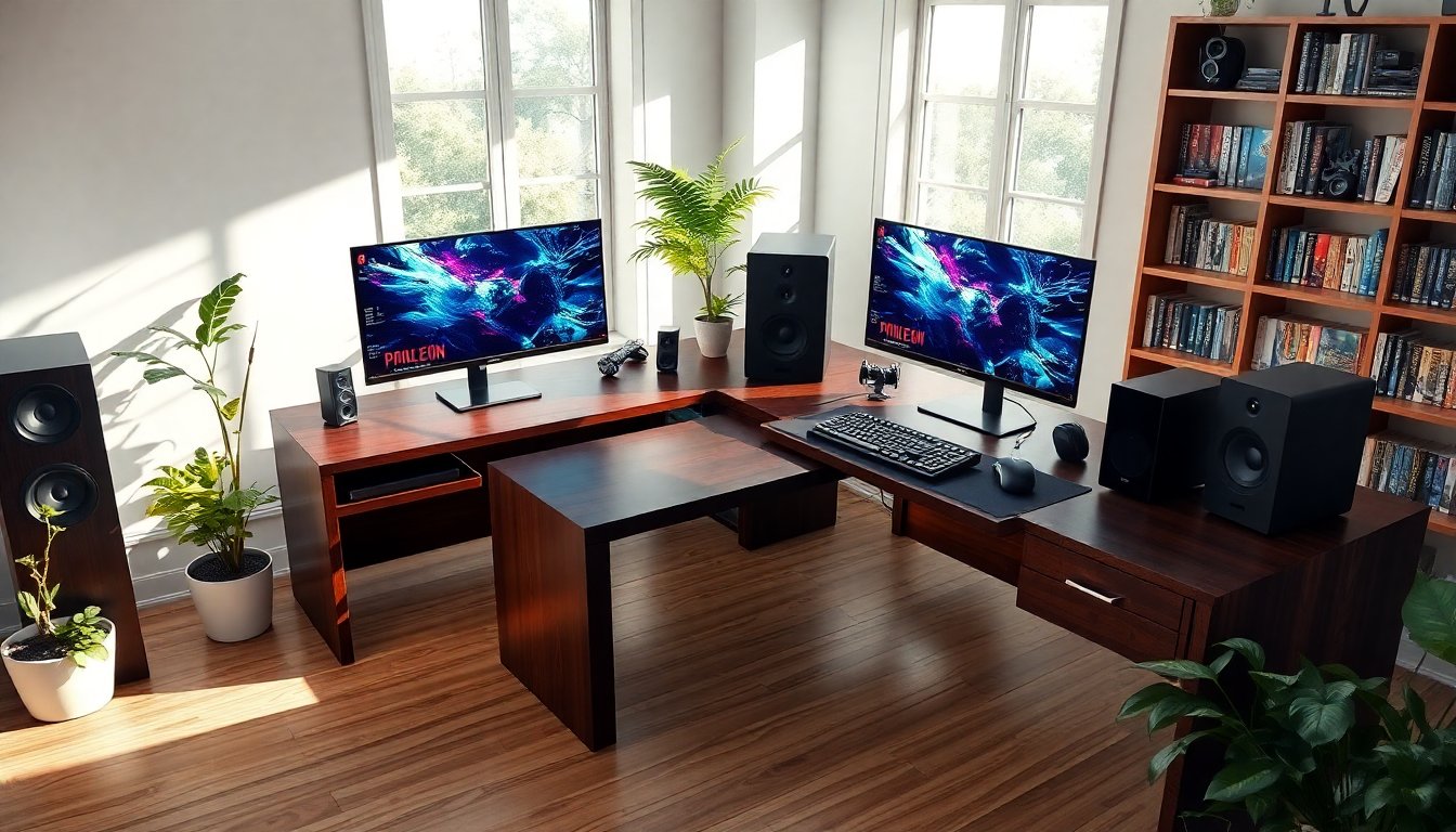 top ideas for creating an efficient l shaped gaming desk setup python 1757429757
