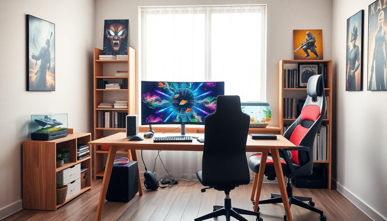 creative gaming setup and workspace ideas for ultimate gamer productivity 1760096856