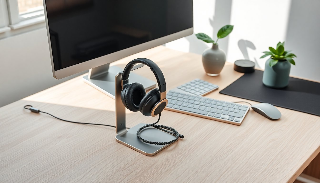 minimalist headphone stands and accessories to complete your desk setup 1774405542